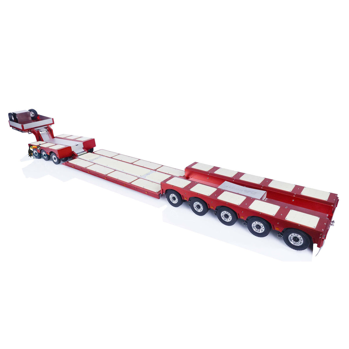 TOUCAN RC HOBBY Degree 996 8 Axles Metal Painted 1/14 RC Hydraulic Trailer Remote Control Truck Model 5+3 Hydraulically Suspended Truck