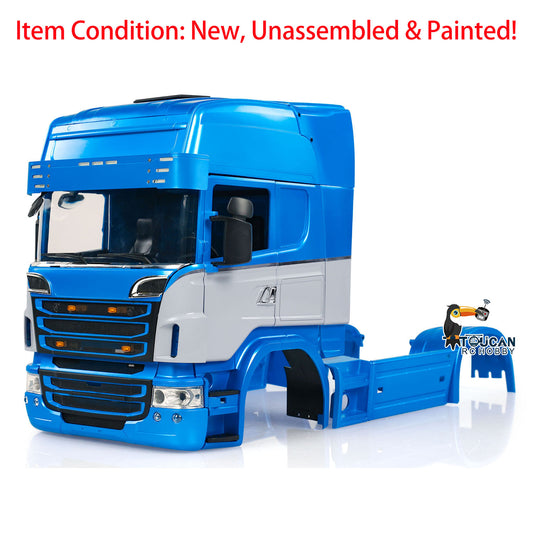 TOUCAN RC HOBBY HHRC Plastic R730 Cabin Body Shell for 1/14 RC Car 6x6 6x4 Remote Control Tractor Simulation Truck Hobby Model DIY Painted