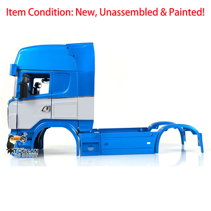 TOUCAN RC HOBBY HHRC Plastic R730 Cabin Body Shell for 1/14 RC Car 6x6 6x4 Remote Control Tractor Simulation Truck Hobby Model DIY Painted