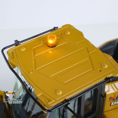 TOUCAN RC HOBBY US Stock HUINA K966 KABOLITE 2.4Ghz 1/16 Scale Hydraulic RC Loader 966 Truck Car RTR Model W/7500mAh Battery Charger Light Transmitter