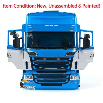 TOUCAN RC HOBBY HHRC Plastic R730 Cabin Body Shell for 1/14 RC Car 6x6 6x4 Remote Control Tractor Simulation Truck Hobby Model DIY Painted