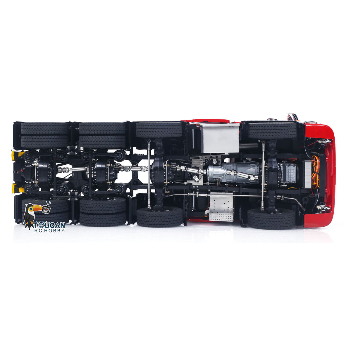 TOUCAN RC HOBBY LXY SC 770S 1/14 8*8 Radio Control Tractor Truck Wheel Side Reduction Axles Three Speed Transmission Hobbywing 1060 ESC 35T Motor