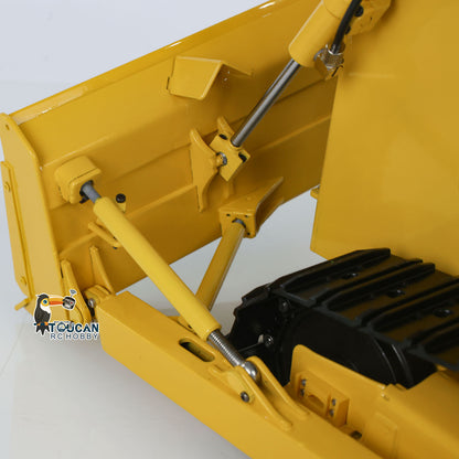 TOUCAN RC HOBBY JZModel D65EX 1/12 Metal RC Hydraulic Bulldozer PNP 3CH Valve FlySky I6S Radio Controller Light Sound System for Construction Truck Enthusiasts Outdoor