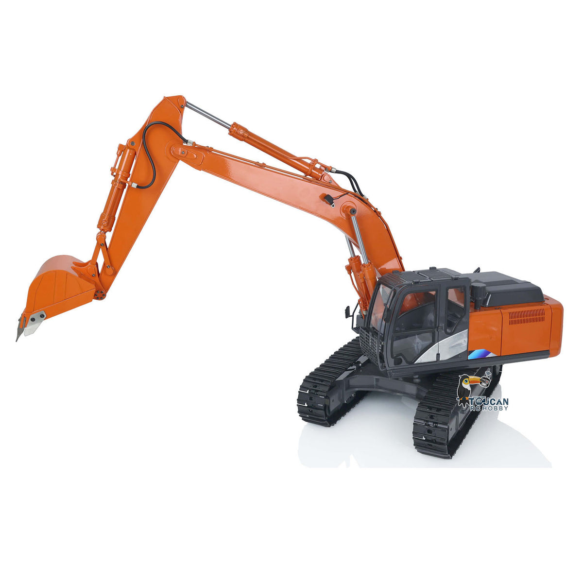 TOUCAN RC HOBBY JZModel Metal 1/12 Scale RC Hydraulic Excavator Radio Control Heavy Equipment DIM H2 ZX210 Construction Digger Easter Sale
