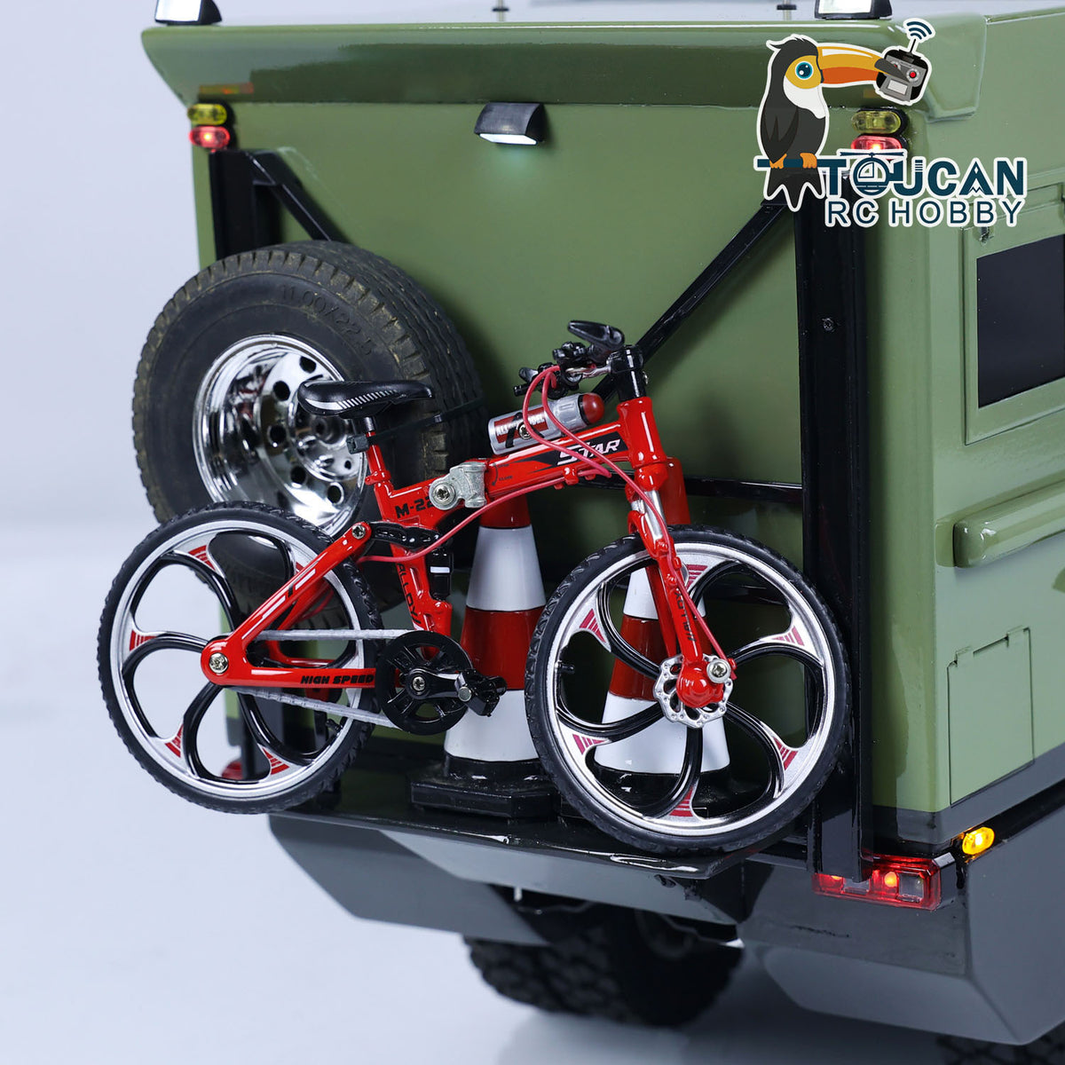 TOUCAN RC HOBBY 1/14 8*4 RC Recreational Vehicles RTR Remote Control Touring Car Sound Light Smoking Painted Assembled RTR Version