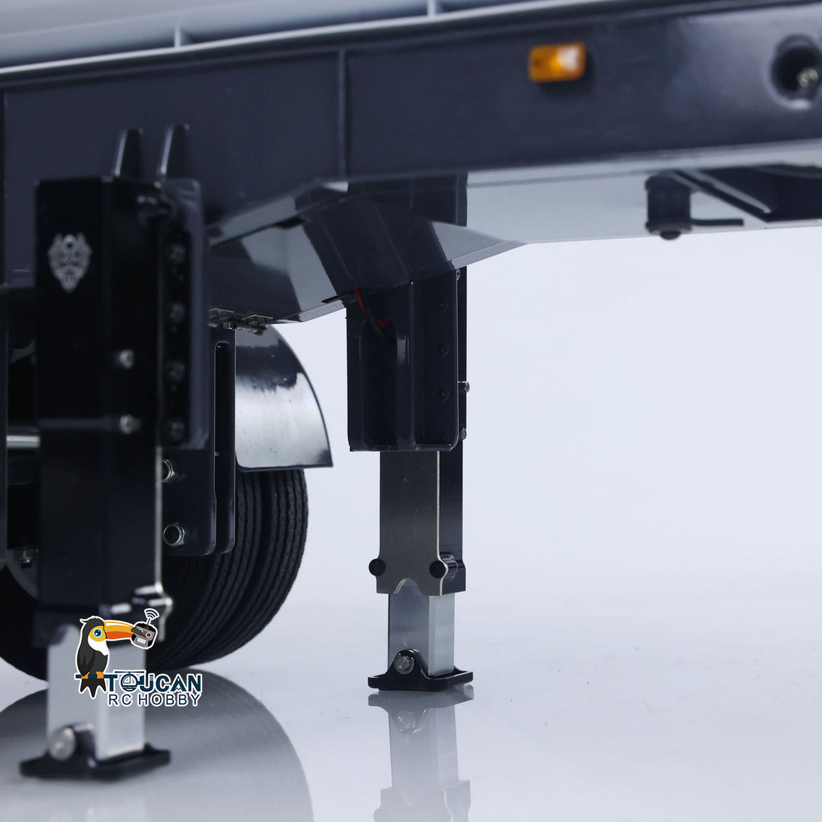 TOUCAN RC HOBBY LESU A0045 1/14 Metall Hydraulik RC Sattelauflieger-Modell mit elektrischen Stützen für RC Sattelzugmaschine Konstruktionsmodell-Enthusiasten