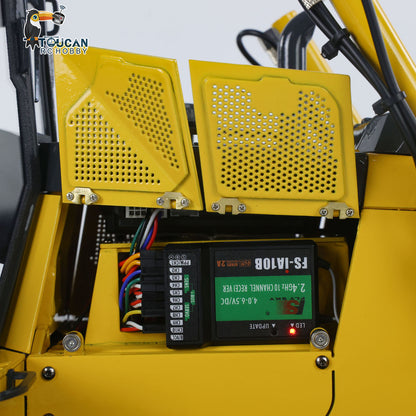 TOUCAN RC HOBBY JZModel D65EX 1/12 Metal RC Hydraulic Bulldozer PNP 3CH Valve FlySky I6S Radio Controller Light Sound System for Construction Truck Enthusiasts Outdoor
