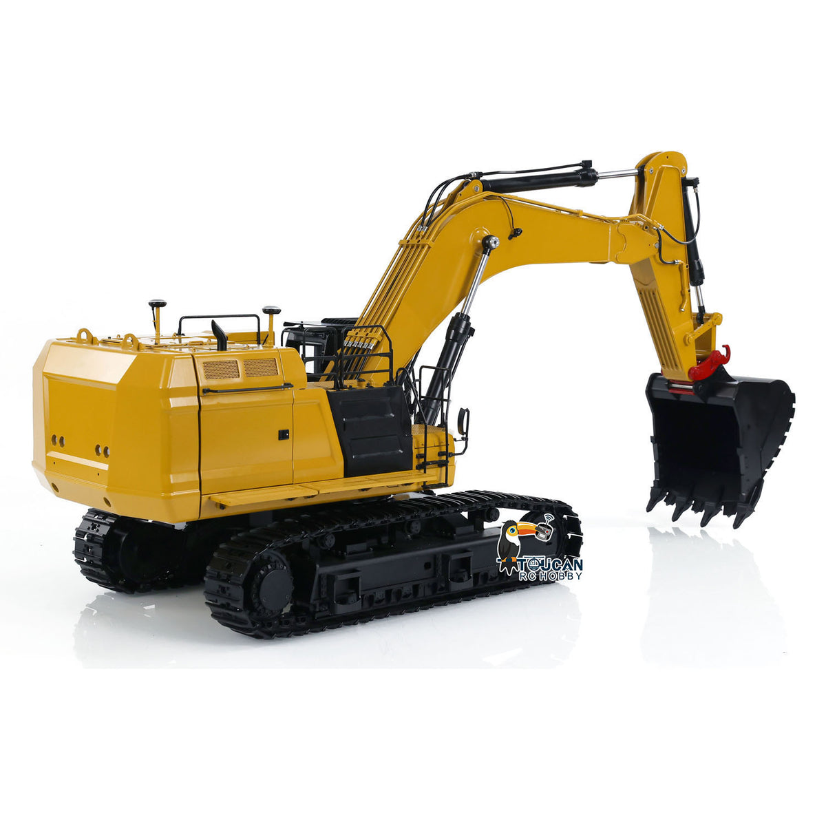 TOUCAN RC HOBBY BMG C374 1/14 Metal RC RTR Hydraulic Excavator Brushless Motor Quick Coupler Light Sound FlySky I6S Controller for Construction Model Collectors