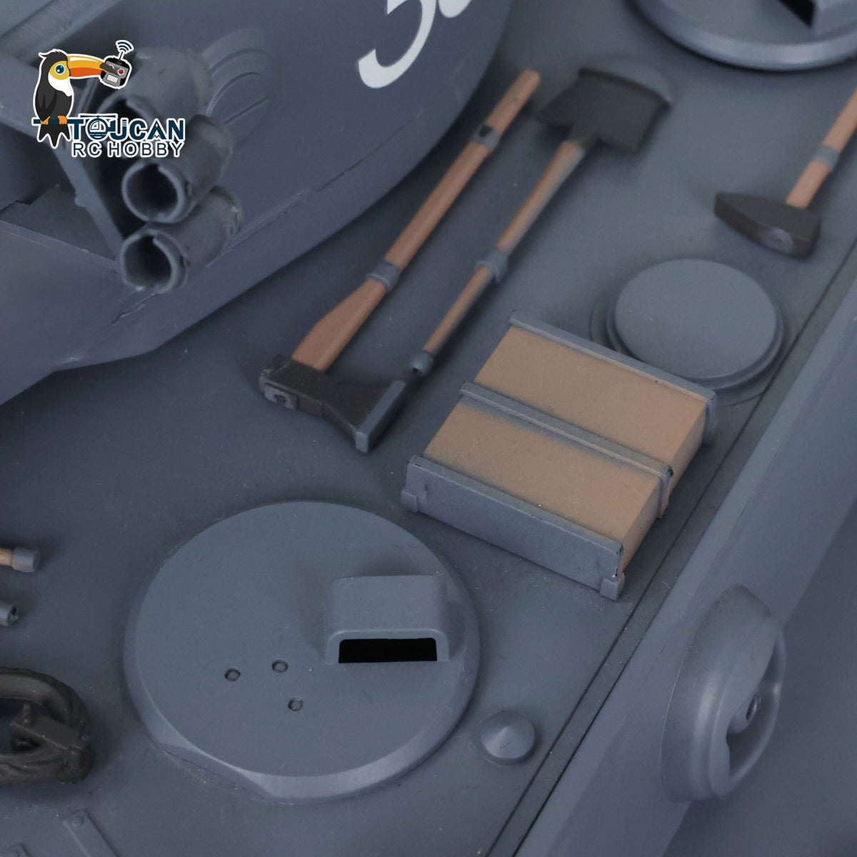 TOUCAN RC HOBBY Heng Long 1/16 TK7.0 Promotion 3818 Tiger I RTR RC Tank FPV 360 Degrees Turret Barrel Recoil Smoke BB IR Metal Tracks Sprockets Idlers Wheels