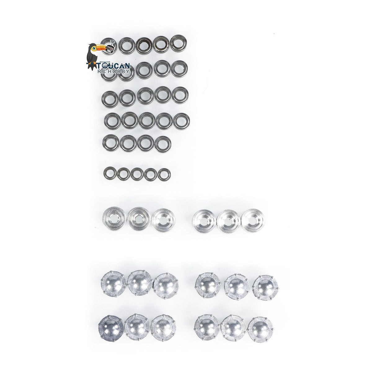 Suspensions et roues en métal TOUCAN RC HOBBY pour char militaire radiocommandé 1/16 Heng Long 3938 3939 modèle russe T90 T72, accessoires de bricolage