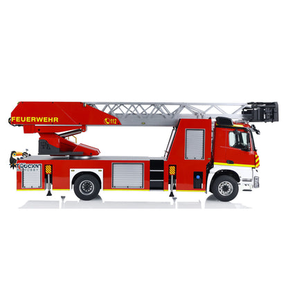 TOUCAN RC HOBBY 1/14 4X2 Metal Gerabox Axle RC Ladder Truck 3363 770S FMX Fire Truck ST8 Radio Battery 2Speed RTR Emulated Car Hobby Models