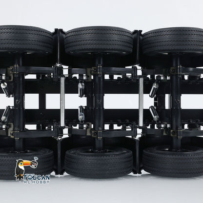 TOUCAN RC HOBBY HHRC 1/14 3 Axles Unpainted RC Reefer Semi-trailer Container Timber Flatbed Semi Tractor Truck KIT DIY Electric Car Models