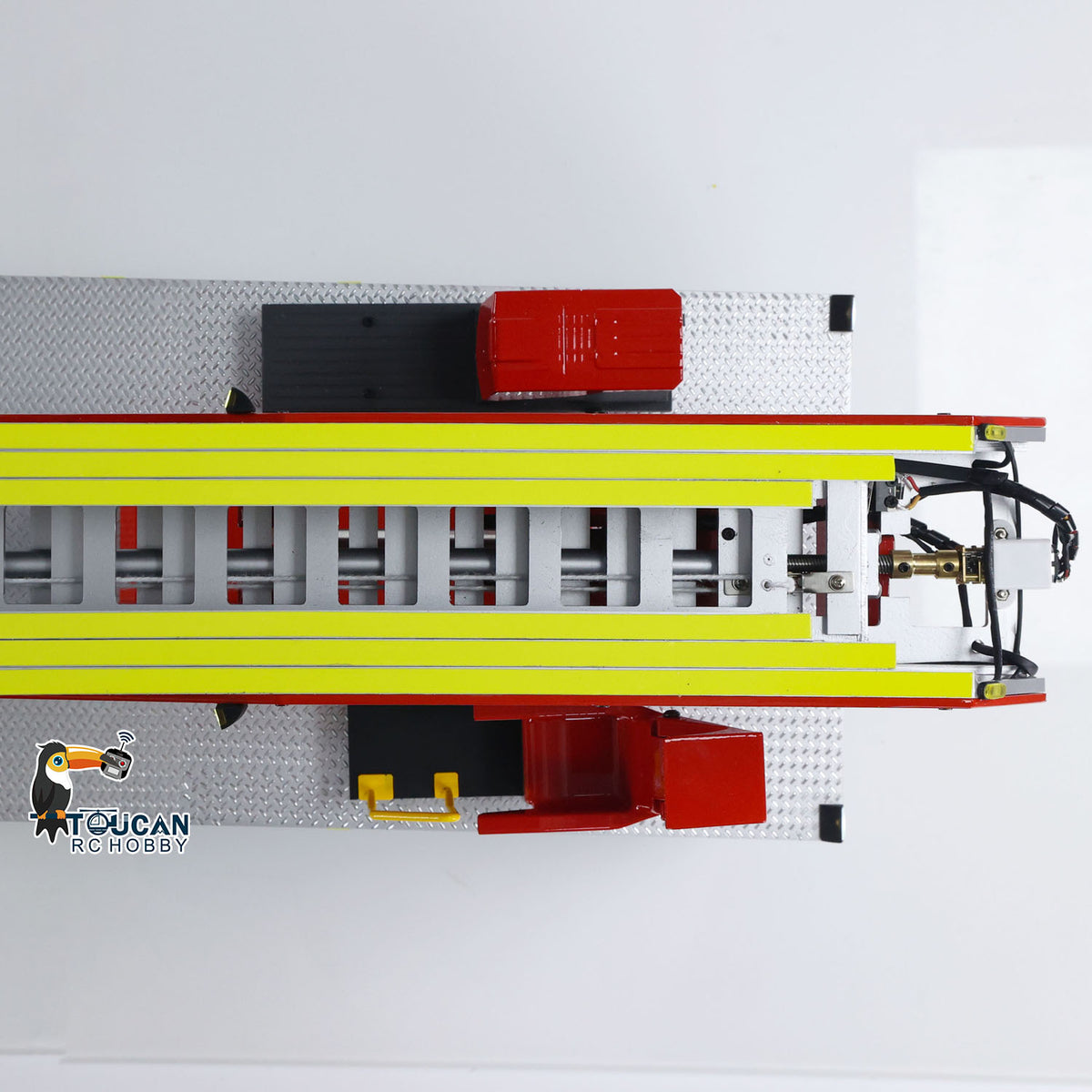 TOUCAN RC HOBBY 1/14 4X2 Metal Gerabox Axle RC Ladder Truck 3363 770S FMX Fire Truck ST8 Radio Battery 2Speed RTR Emulated Car Hobby Models