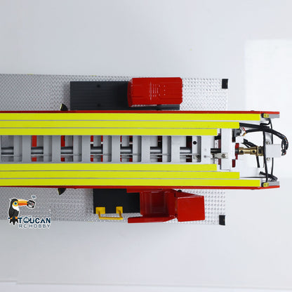 TOUCAN RC HOBBY 1/14 4X2 Metal Gerabox Axle RC Ladder Truck 3363 770S FMX Fire Truck ST8 Radio Battery 2Speed RTR Emulated Car Hobby Models