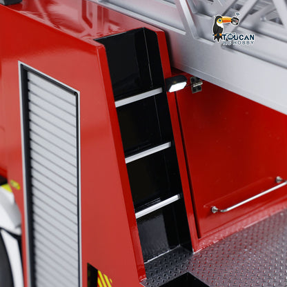 TOUCAN RC HOBBY 1/14 4X2 Metal Gerabox Axle RC Ladder Truck 3363 770S FMX Fire Truck ST8 Radio Battery 2Speed RTR Emulated Car Hobby Models