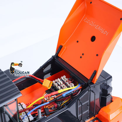 TOUCAN RC HOBBY JDModel 198 ZW370 1/14 Metal RC Hydraulic RTR Loader 2-Speed Transmission ST8 Controller Light Sound Axles Lock Brushless Motor & ESC for Model Collectors