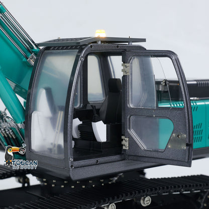 TOUCAN RC HOBBY Kabolite K350-200 1/14 Metal RC Hydraulic Excavator RTR 3 Arms PL18EV Lite Controller 10000mAh Battery Light & Sound System Air Filter GPS for Digger Model Collectors
