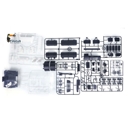 TOUCAN RC HOBBY JXModel VL18U F2000 K3363 Cabin 1/14 Metal 6x4 RC Hydraulic Skip Loader KIT Swing Arm Dump Garbage Truck 4-Way Valve 2-Speed Gearbox for Hobby Builders