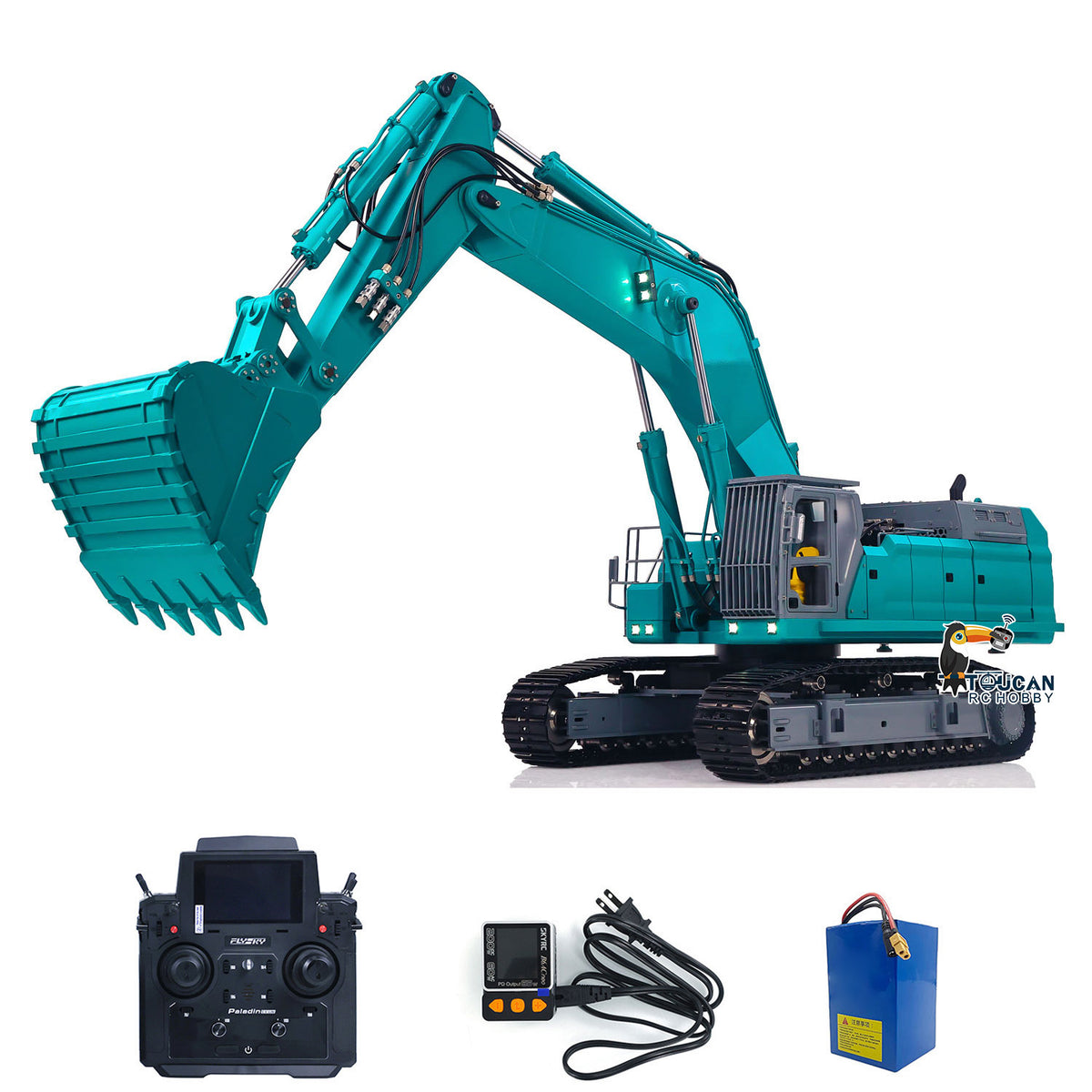 GZJCModel 395F 1/12 Metal RC Hydraulic Excavator RTR