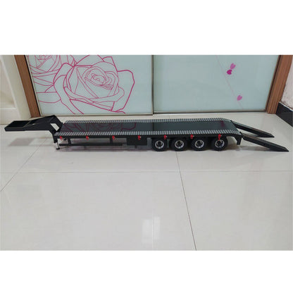 TOUCAN RC HOBBY 1/14 Metal 4 Axles Semi-trailer Trailer for RC Tractor Truck Remote Controlled Simulation Car Electric Machine Painted Assembled