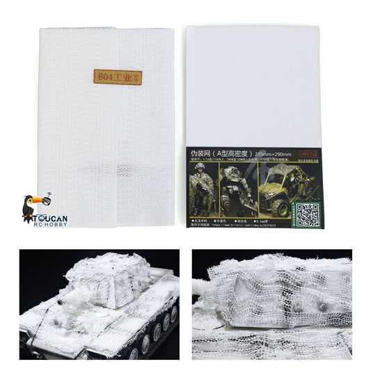 TOUCAN RC HOBBY Soldier Camouflage Net for Heng Long 1/16 RC Panzer Radio Control Tank 3838 USA M26 Model Tiger I DIY Car Bulldog 3839