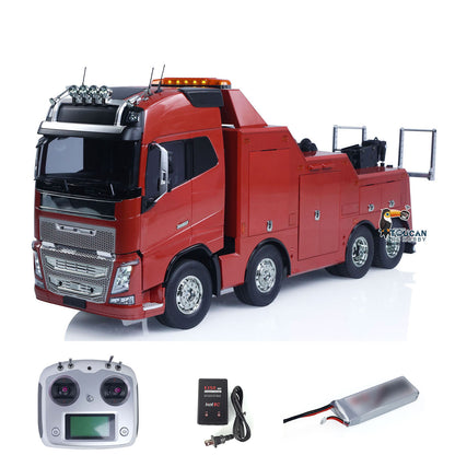 TOUCAN RC HOBBY Customized DIY 56362 1/14 8x4 RC Wrecker Tow Truck Rescue Car RTR Electric Recovery Vehicles I6S Radio Battery Sound