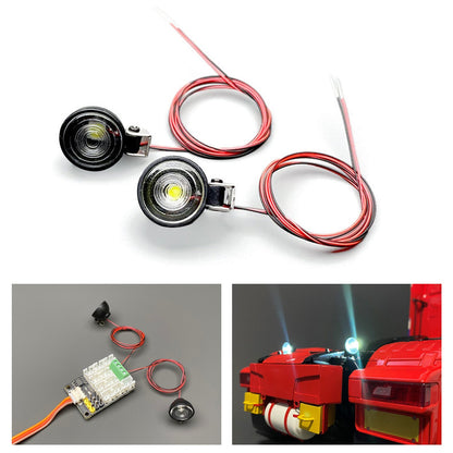 TOUCAN RC HOBBY Plastic Spotlight 2.2V-3V LED Lamp for 1/10 RC Crawler Off Road Vehicles DIY 1/14 RC Tractor Truck Dumper Lorry Loader Excavator