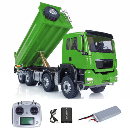 TOUCAN RC HOBBY LESU 1/14 8x8 Metal Hydraulic RC Dump Truck 20130011 RTR Tipper Model FlySky I6S Radio Controller 2 Speed Transmission Brushless Motor Sound System