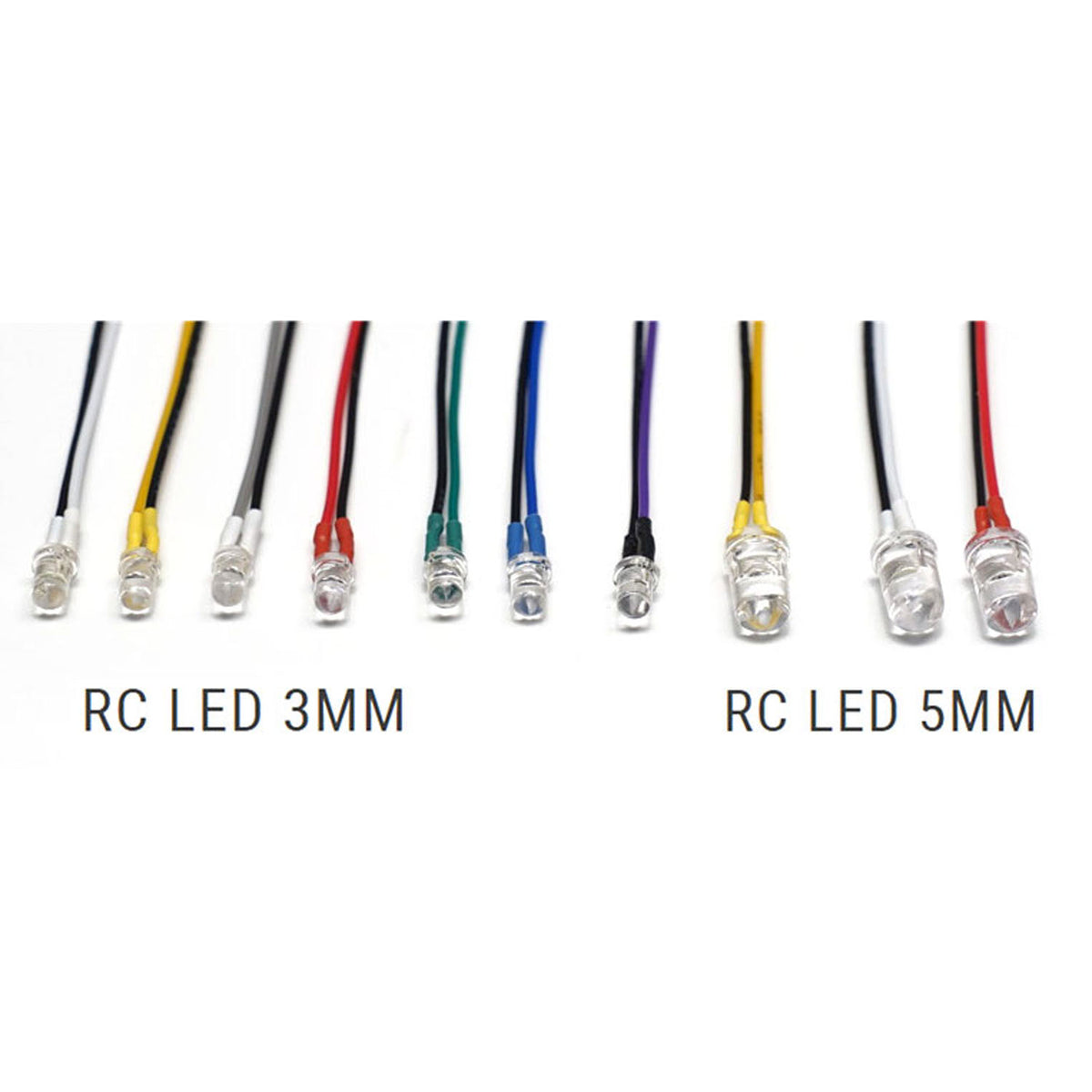 TOUCAN RC HOBBY 3mm Plastic LED Light Warning Lamp Bead 2.3V-3V for DIY 1/14 RC Tractor Truck Loader Crawler Off Road Car Model Part
