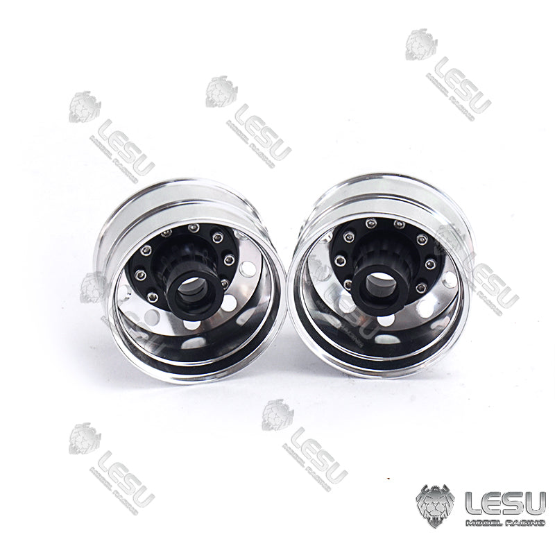 TOUCAN RC HOBBY LESU Metal Wide Front Rear 41.5MM Wheel Hub Wide Narrow Tire Parts for 1/16 RC Tractor Truck Trailer Dumper