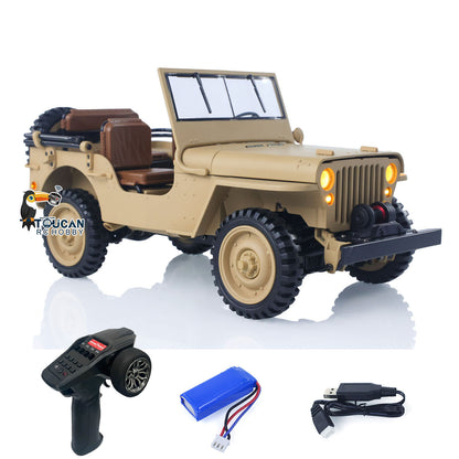 TOUCAN RC HOBBY Heng Guan 1/14 4x4 Electric Military Truck Heng Guan4 58 Convertible Off Road Combat Vehicle Remote Control Car 2Speed Light Sound Motor Model