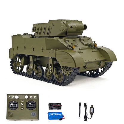 TOUCAN RC HOBBY US Stock 1/16 CoolBank RC Tank M8 HMC Scott Radio Control Battle Tank Simulation 360 Degrees Turret Rotary Smoke Sound Lights RTR Combat Vehicle