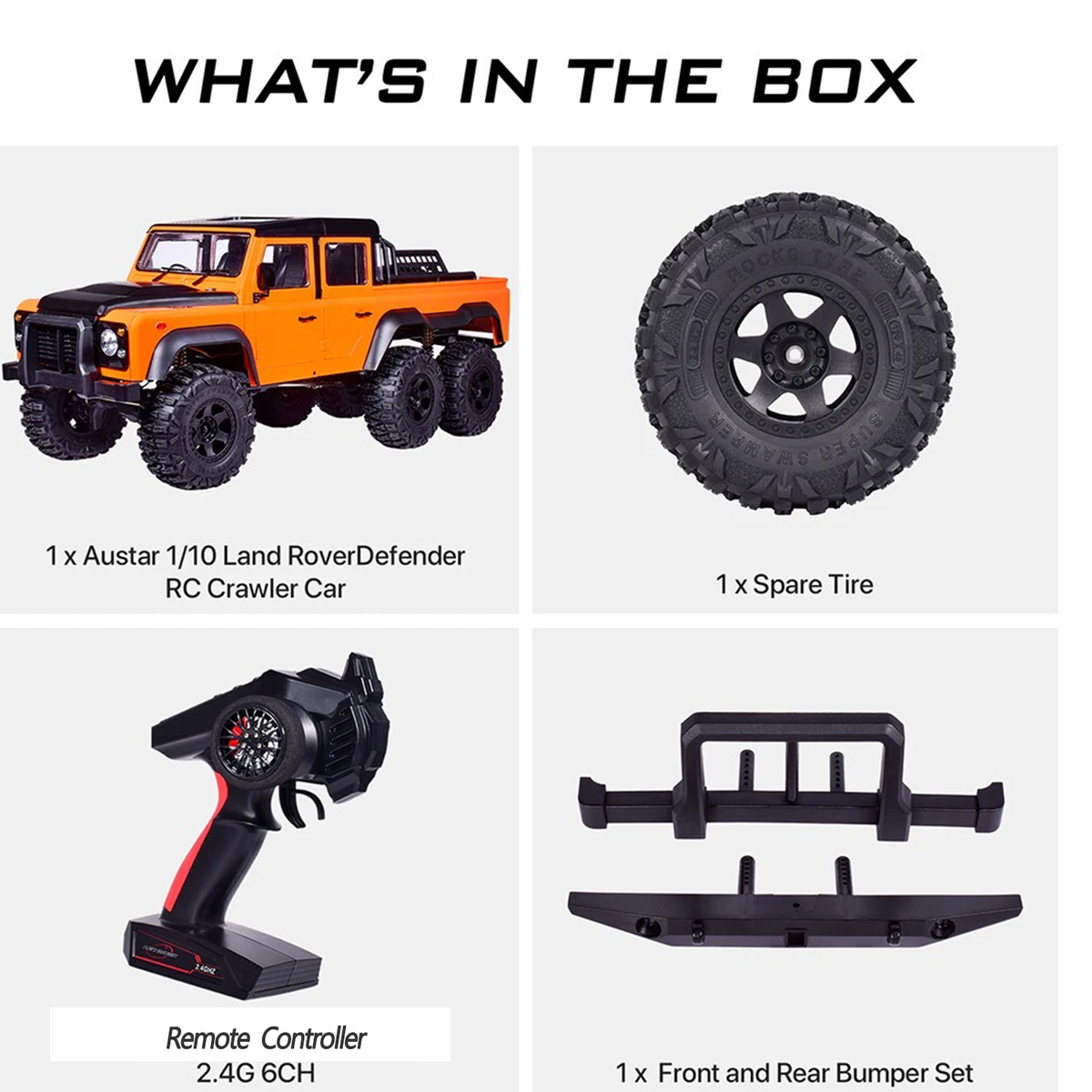 TOUCAN RC HOBBY Aoxing 1/10 Scale 6WD RC Pick-up Rock Crawler Off-Road Truck Lights Sounds 2 Speeds PNP Version Painted Assembled Hobby Model