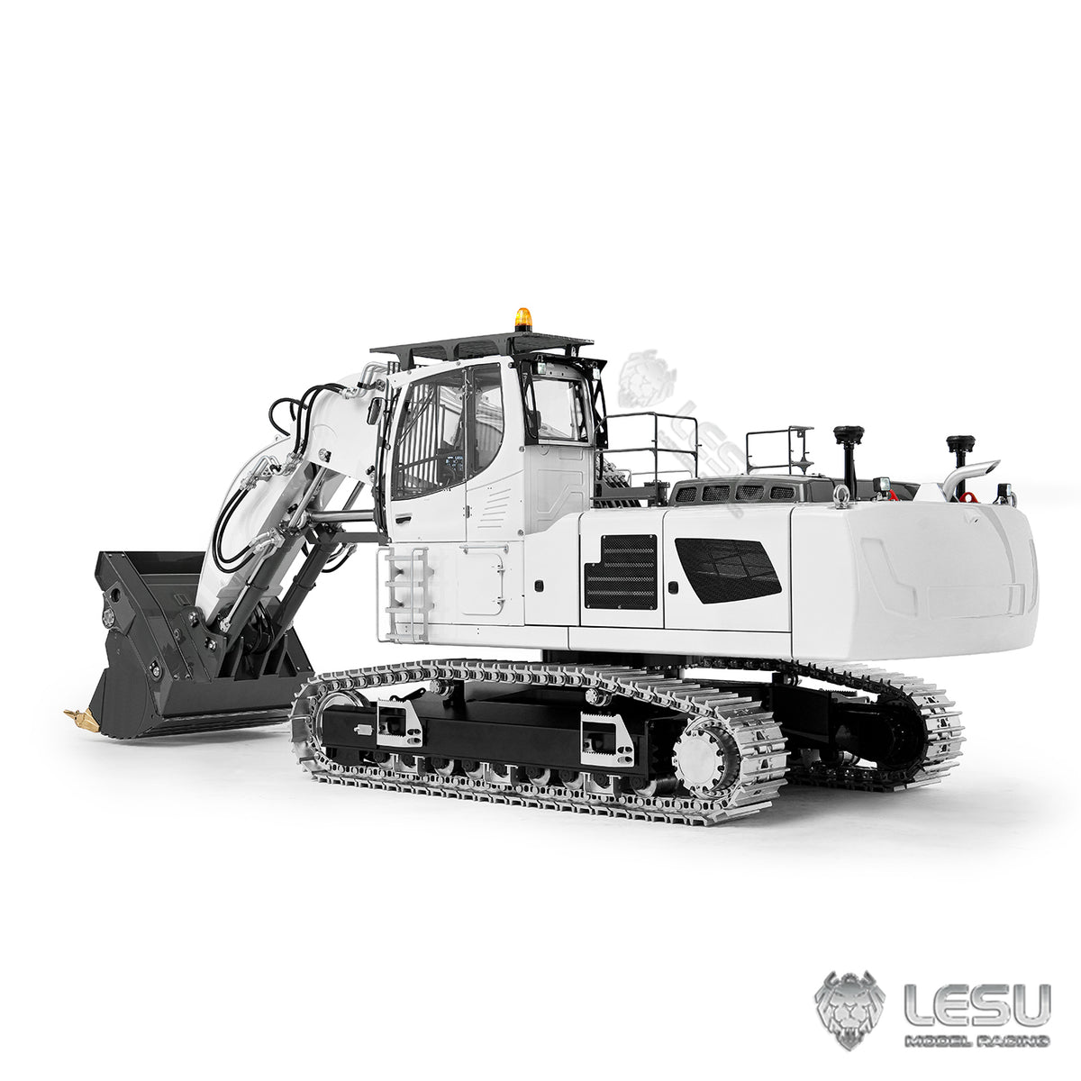 TOUCAN RC HOBBY LESU LR956 1/14 Metal RC Hydraulic Front Shovel Digger B0041 Dual Pump Excavator with Brushless Motor Light System for Outdoor Fun