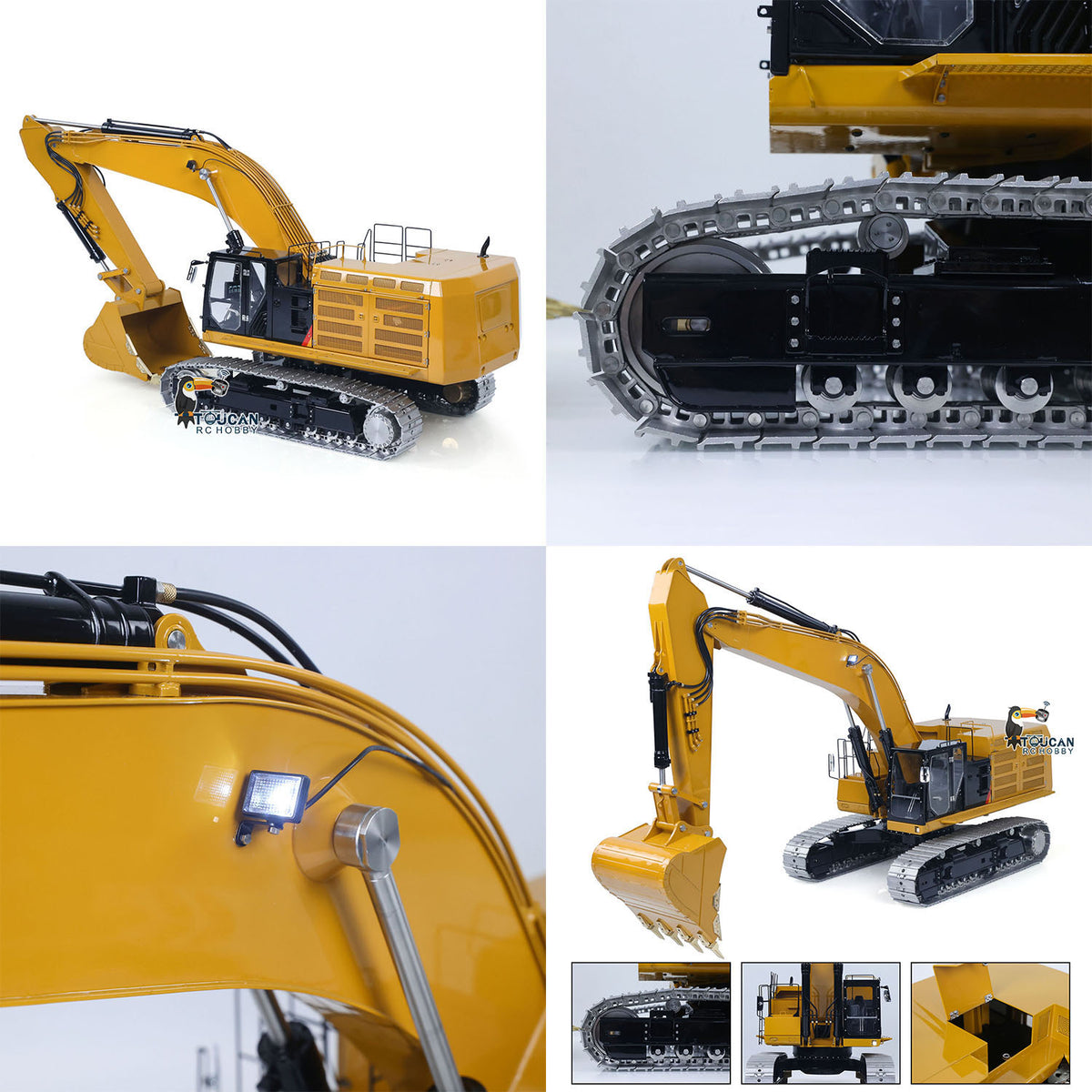 TOUCAN RC HOBBY LESU C374F 1/14 Metal Hydraulic RC Excavator B0001 PNP/RTR Real Construction Truck Model with Light System for Model Enthusiast Weekend Outdoor Fun