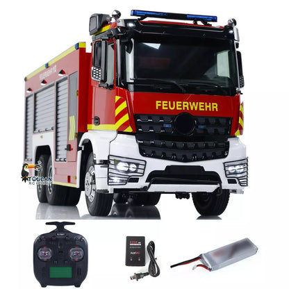 TOUCAN RC HOBBY  1/14 6x4 RC Fire Fighting Truck Remote Control Fire Vehicles RTR Car Assembled and Painted Model Sound Light System