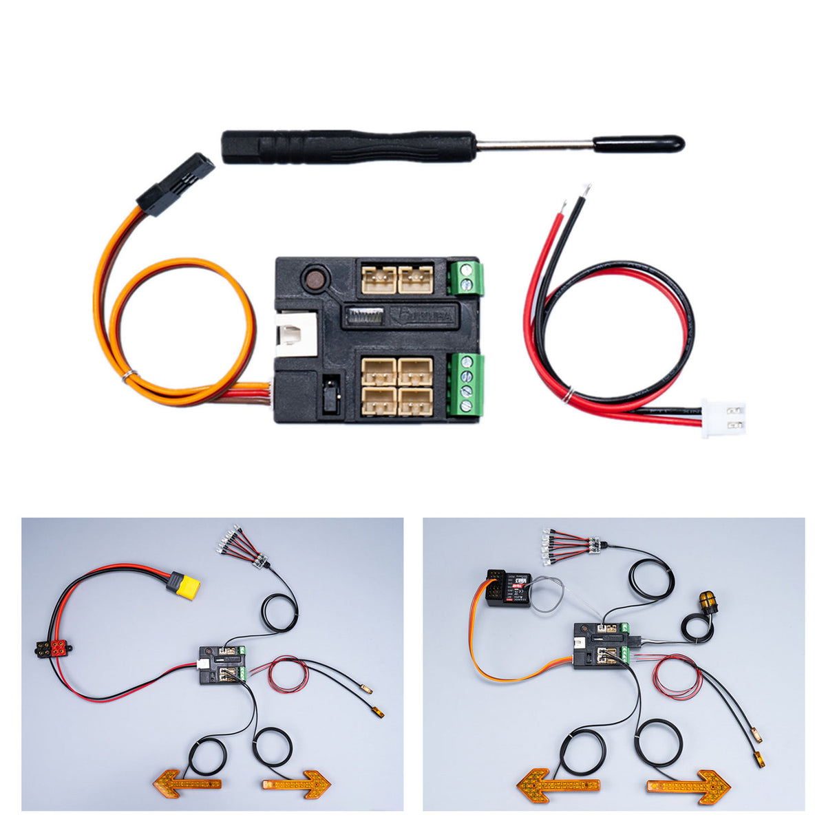 Panneau d'extension de contrôleur de lumière LED TOUCAN RC HOBBY 3V 5V pour tracteur RC 1/14 DIY, camion, véhicule d'ingénierie, chargeuse, benne hydraulique