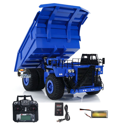TOUCAN RC HOBBY 793D Metal 1/20 RC Hydraulic Mine Truck Heavy Duty Remote Control Dumper RTR 2Speed Gearbox Flysky I6X Radio Light System
