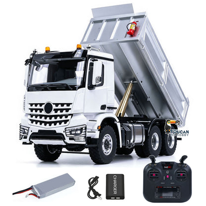 TOUCAN RC HOBBY MODO 6X6 Metal Chassis 3348 RC Hydraulic Dumper 1/14 Radio Controlled Tipper NO Lock Light Sound Radio Battery Construction Truck RTR