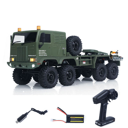 TOUCAN RC HOBBY Hobby Plus Fast Free Shipping 1/18 Remote Control Military Truck 8X8 All Wheel Steering Electric RC Off Road Vehicle Model 2Speed Gearbox RTR Metal Chassis