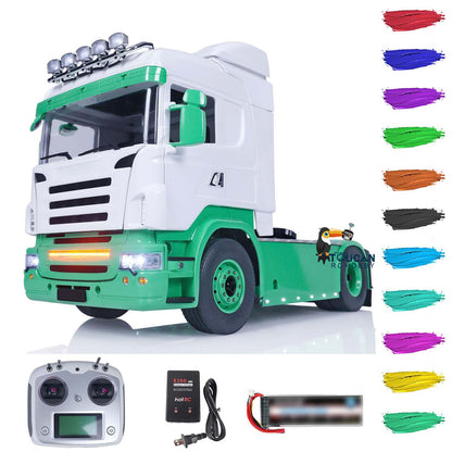 TOUCAN RC HOBBY LESU 1/14 4X4 RC Tractor Truck Metal Chassis RTR Wireless Controlled Cars Model