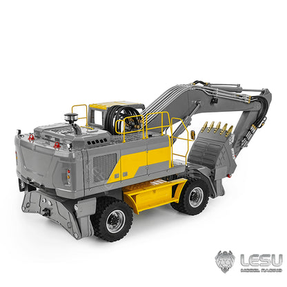 TOUCAN RC HOBBY 1/14 LESU RC Hydraulic Excavator Aoue ET30H Wheeled Digger Assembled and Painted Model Light System Pump Valve
