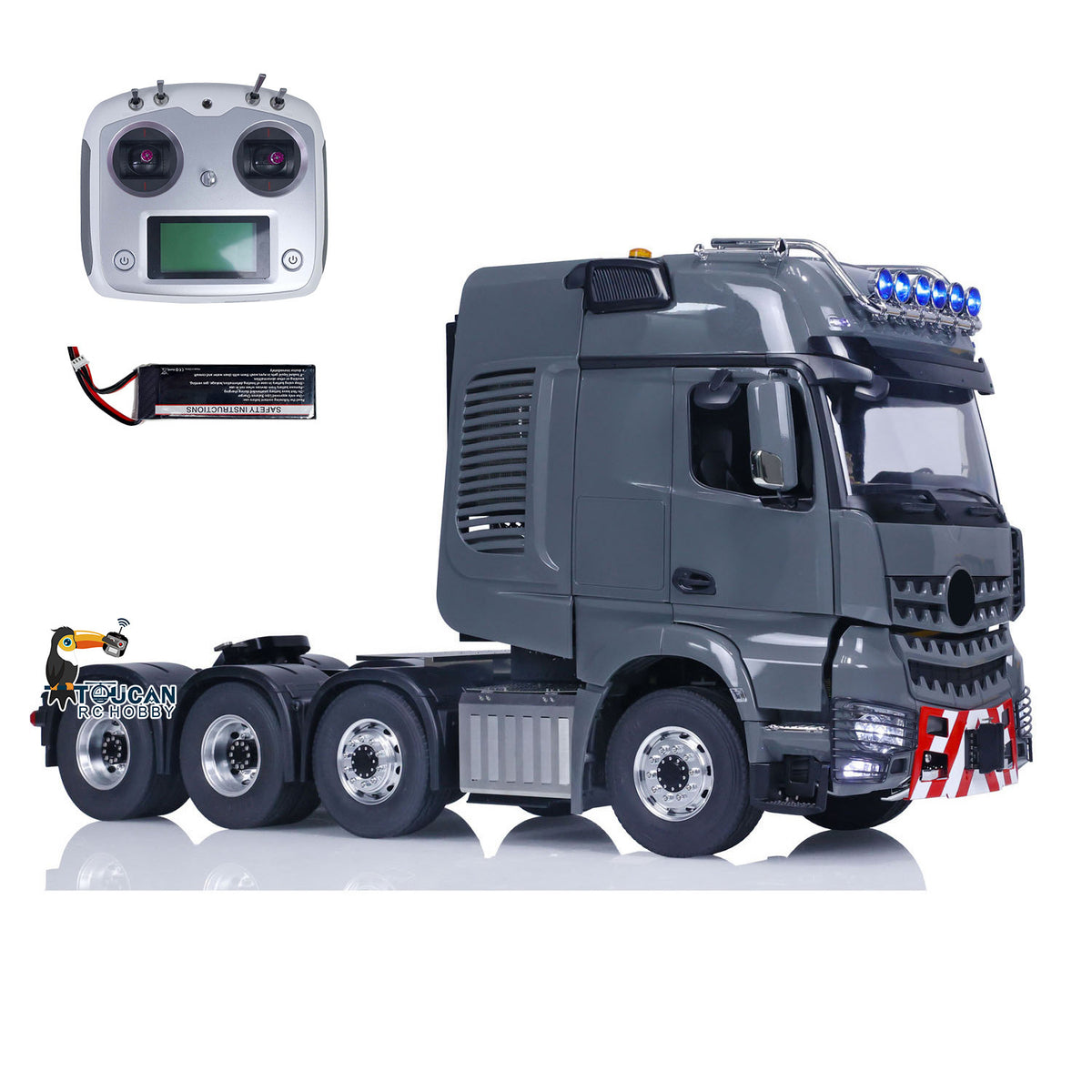 TOUCAN RC HOBBY LESU 1:14 RC Tractor Truck Metal Chassis Remote Control Car Painted Assembled