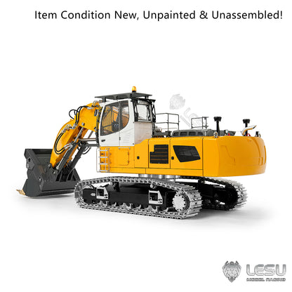 TOUCAN RC HOBBY LESU LR956 1/14 Metal RC Hydraulic Front Shovel Excavator B0031 Dual Pumps KIT Digger with 7CH Valve Light System Simulated GPS