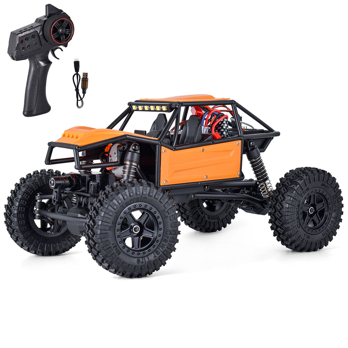 TOUCAN RC HOBBY Aoxing US Stock Metal Plastic 1/18 RC Off Road Car 4*4 Remote Control Rock Crawler 370 Motor ESC Protection Steering Servo Battery Models