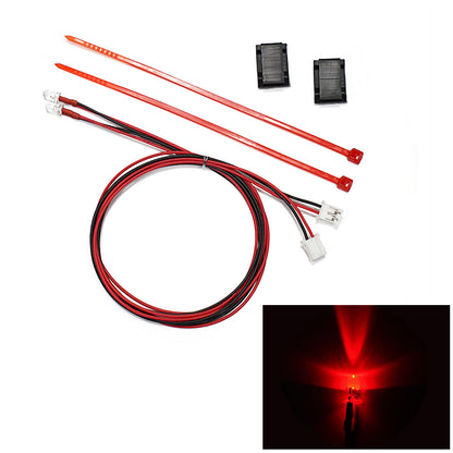 TOUCAN RC HOBBY 3mm Plastic LED Light Warning Lamp Bead 2.3V-3V for DIY 1/14 RC Tractor Truck Loader Crawler Off Road Car Model Part