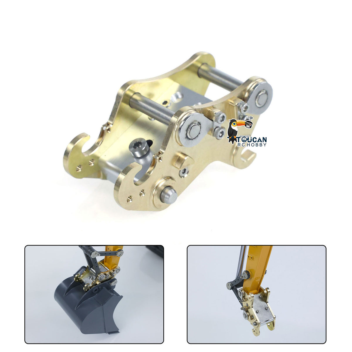 TOUCAN RC HOBBY JDModel JDM-208 R920 1/14 Metal RC Hydraulic Excavator RTR CNC Stainless Steel Arms Brushless Motors Micron-precision Proportional Valve Integrated Pump Station FlySky ST8 Controller Light