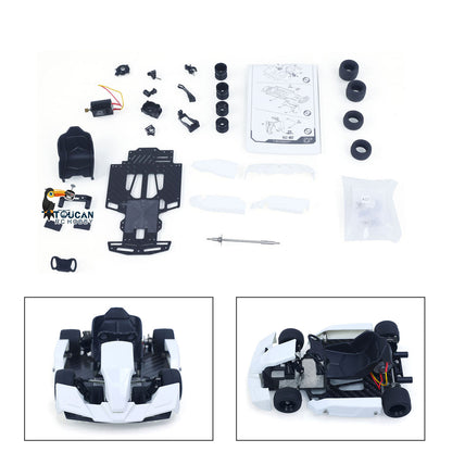 TOUCAN RC HOBBY Plastic JDModel 1/10 Remote Control Racing Car 298A 4*2 RC Go Kart Model Metal Wheelhub No Lights Sounds Servo Radio Unassembled