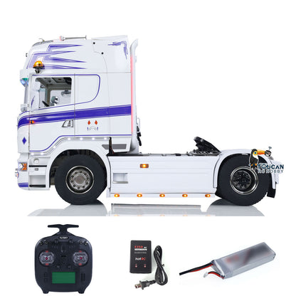 TOUCAN RC HOBBY ScaleClub Customized 1/14 RC Tractor Truck 4x4 RTR Transport Vehicle Metal Chassis R730 With Smoke 3-speed Gearbox Lights Sound ST8 Radio