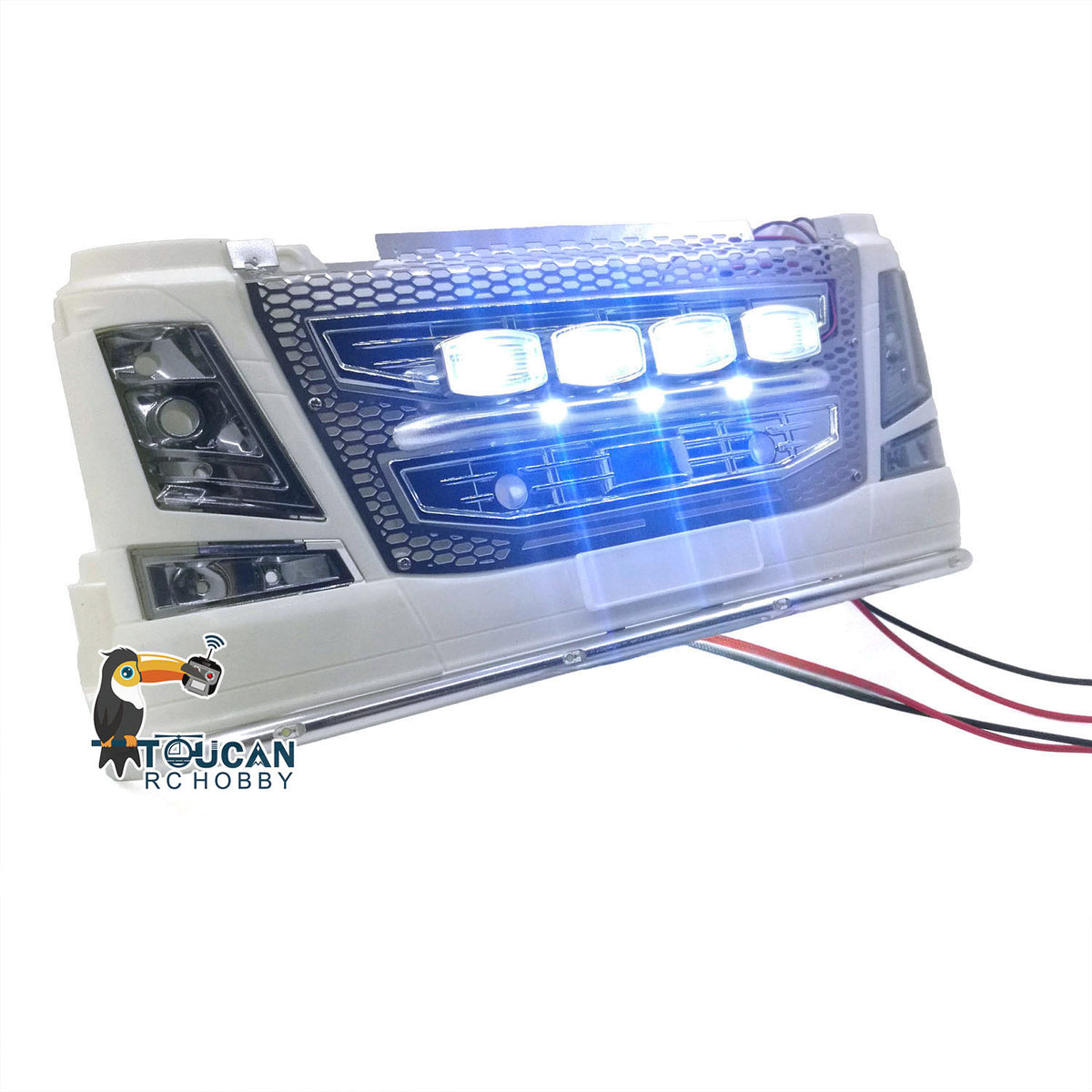 TOUCAN RC HOBBY Degree Front Light LED Headlamp for 1/14 RC Truck Radio Control Tractor Car DIY Parts 56360 56323 Accessories Decorations